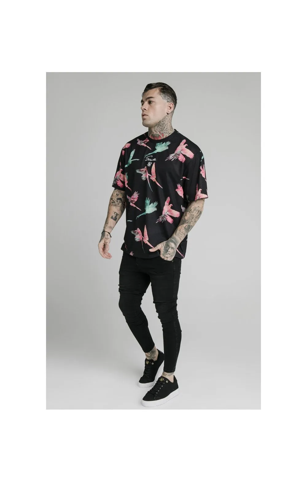 SikSilk S/S Essential Tee - Black,Teal & Pink sold by Siksilk product image thumbnail 4