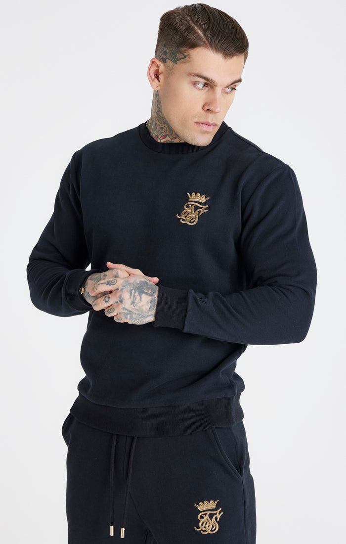 Messi x SikSilk Black Crew Sweatshirt sold by Siksilk