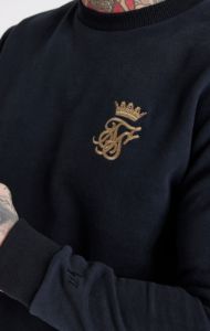 Messi x SikSilk Black Crew Sweatshirt sold by Siksilk