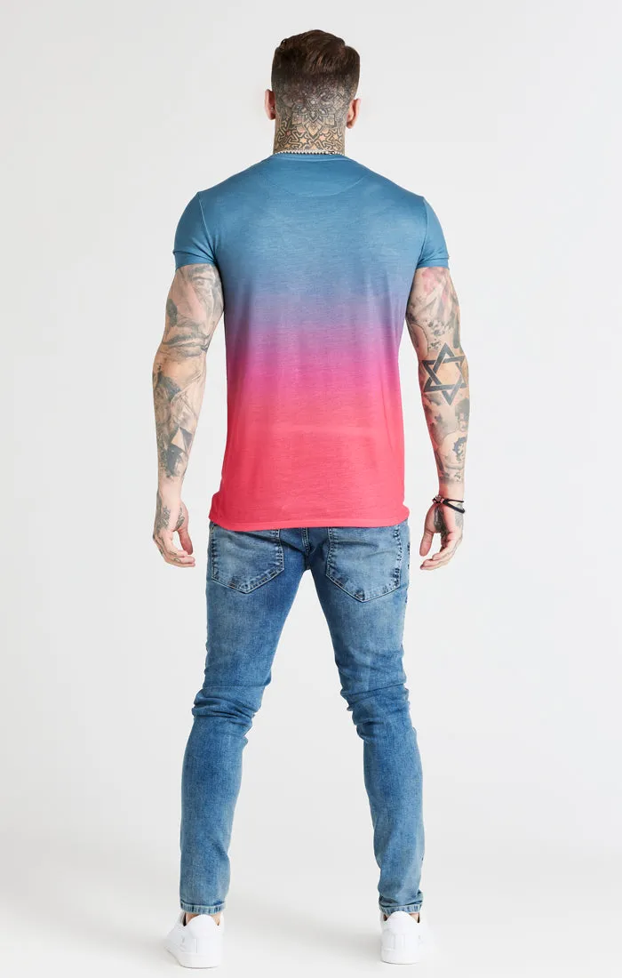 Grey Fade Muscle Fit T-Shirt sold by Siksilk product image thumbnail 4