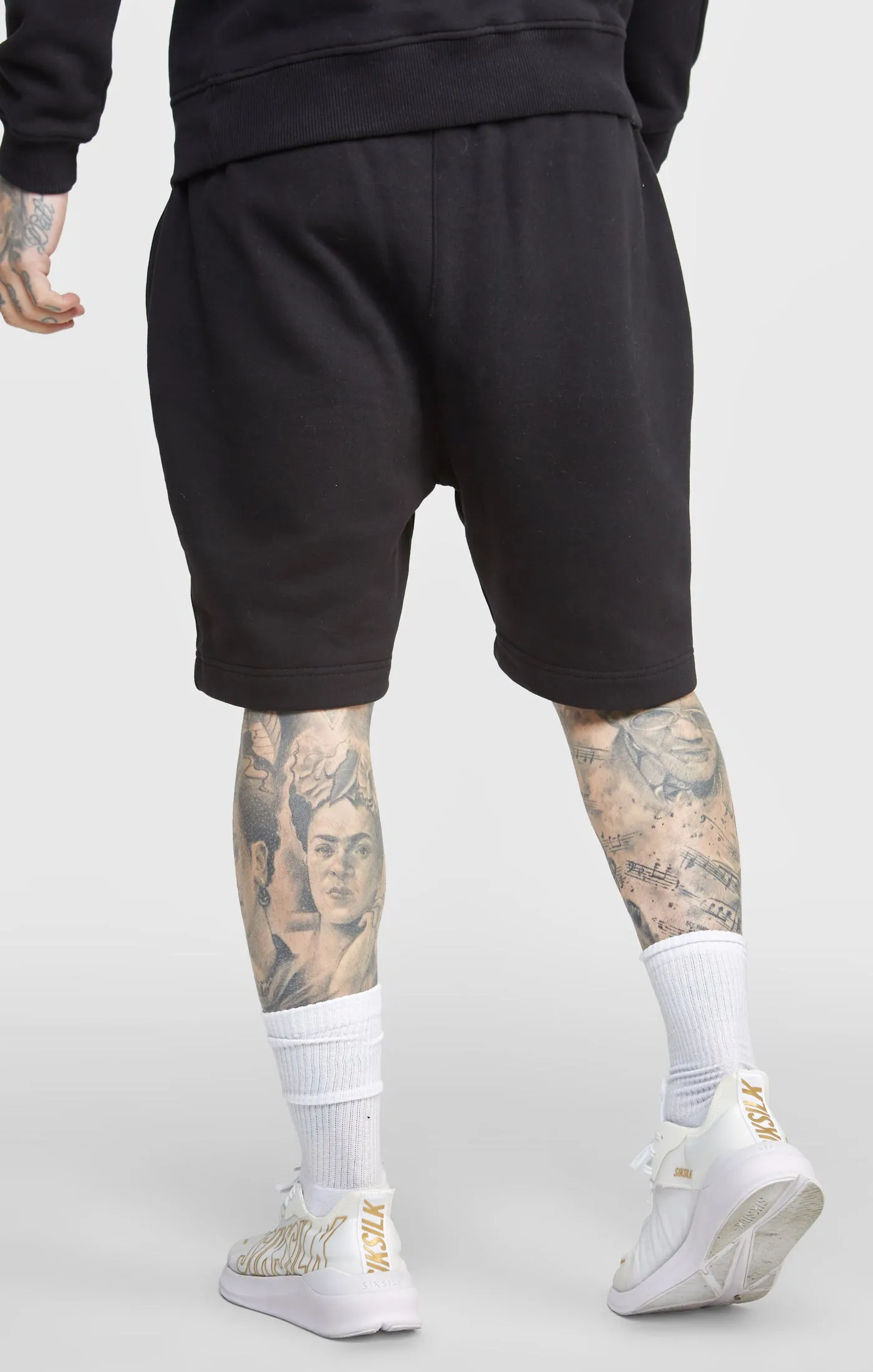 Black Script Embroidery Short sold by Siksilk product image thumbnail 4