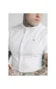 White Short Sleeve Standard Collar Shirt sold by Siksilk