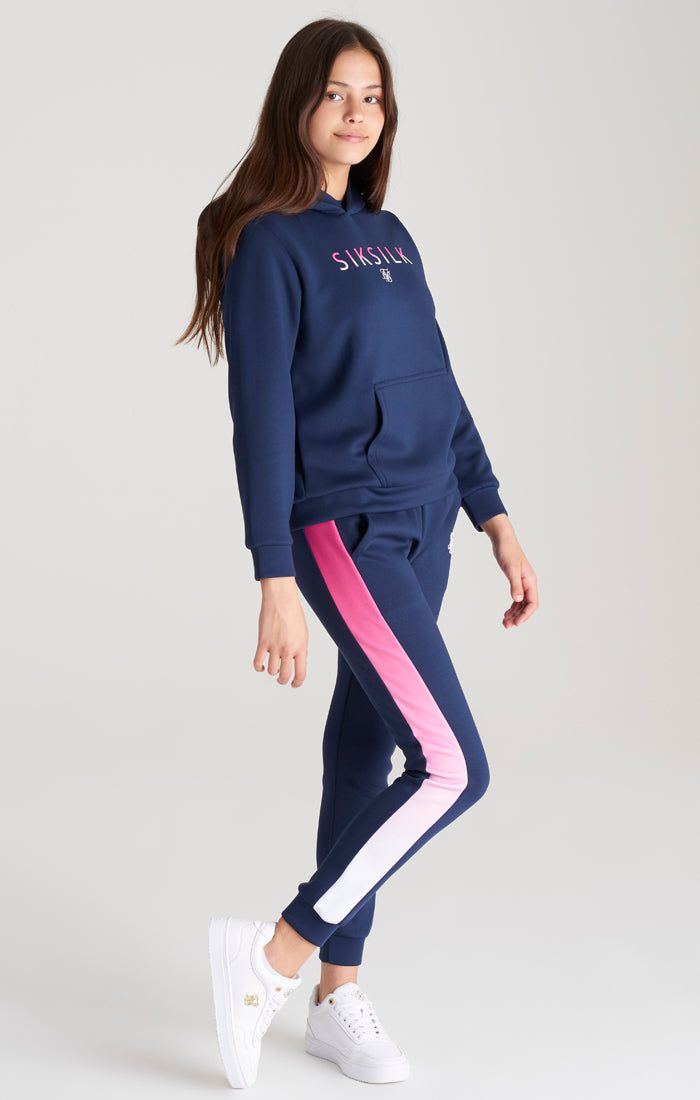 Girls Navy Fade Logo Track Top sold by Siksilk product image thumbnail 5