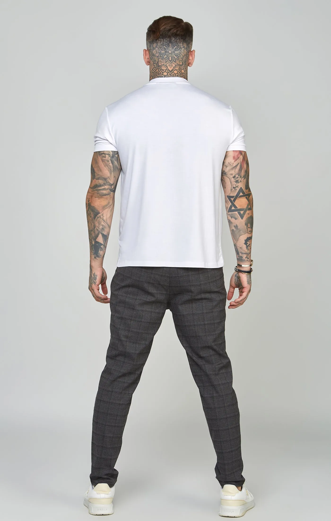 Black Tapered Fit Smart Woven Joggers sold by Siksilk product image thumbnail 5