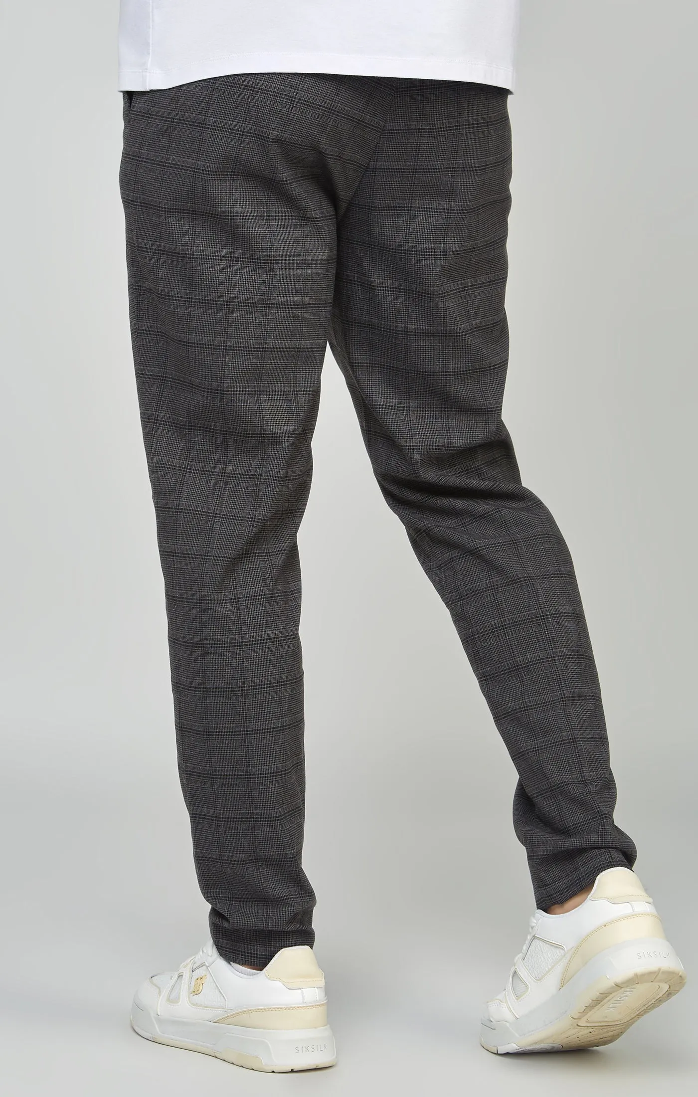 Black Tapered Fit Smart Woven Joggers sold by Siksilk product image thumbnail 4