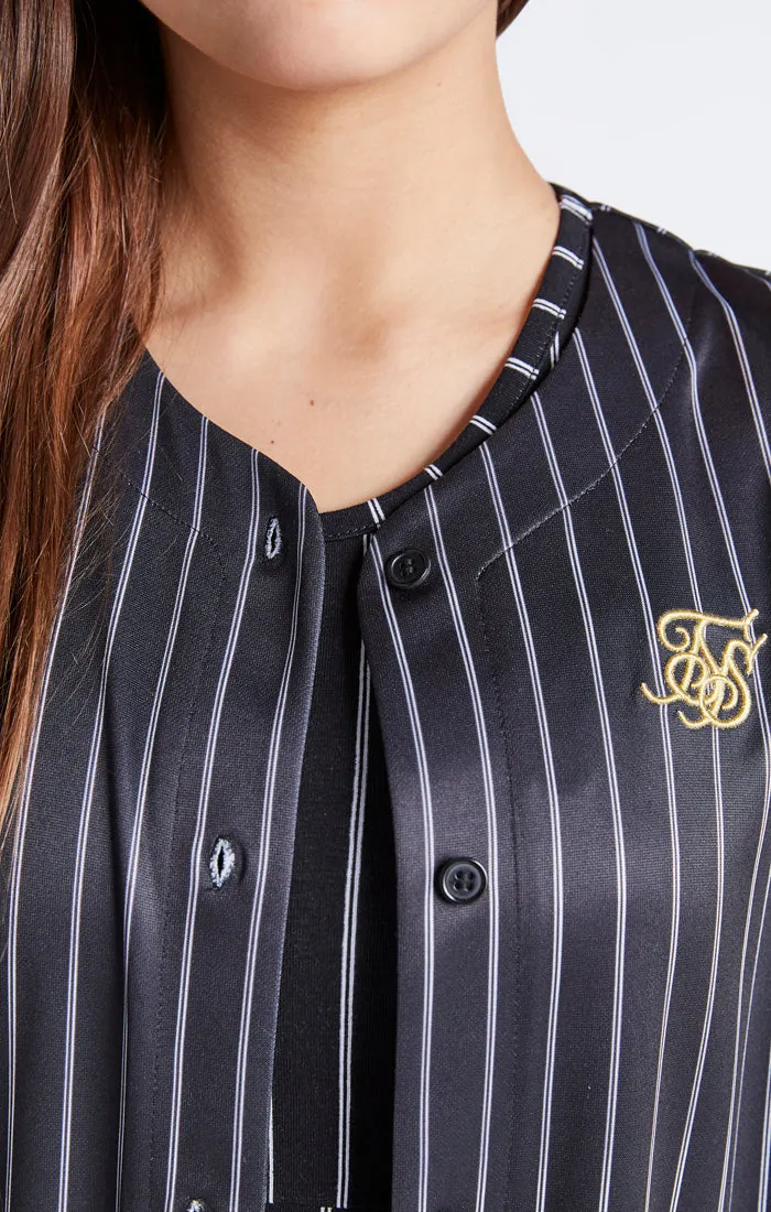 Girls Black Baseball Stripe Jersey sold by Siksilk product image thumbnail 3