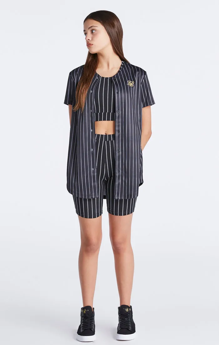 Girls Black Baseball Stripe Jersey sold by Siksilk product image thumbnail 4