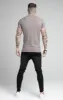 Grey Rib Raglan Muscle Fit T-Shirt sold by Siksilk