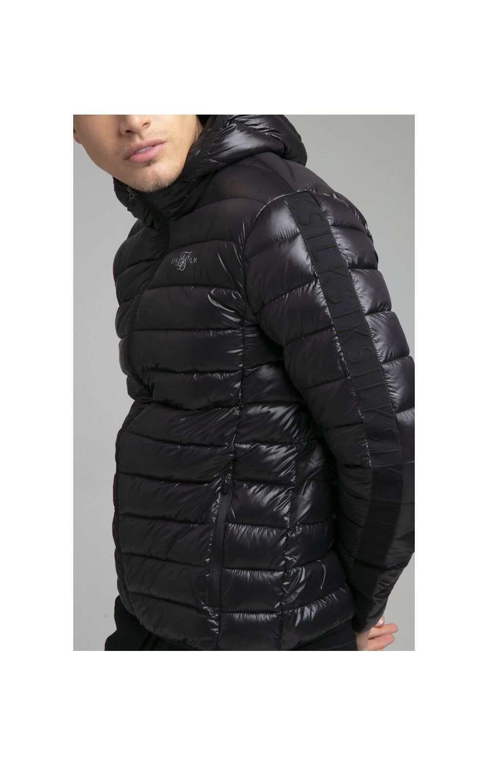 Black Lightweight Bubble Jacket sold by Siksilk product image thumbnail 2