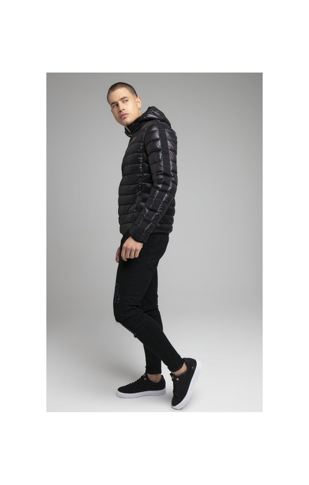 Black Lightweight Bubble Jacket sold by Siksilk product image thumbnail 5