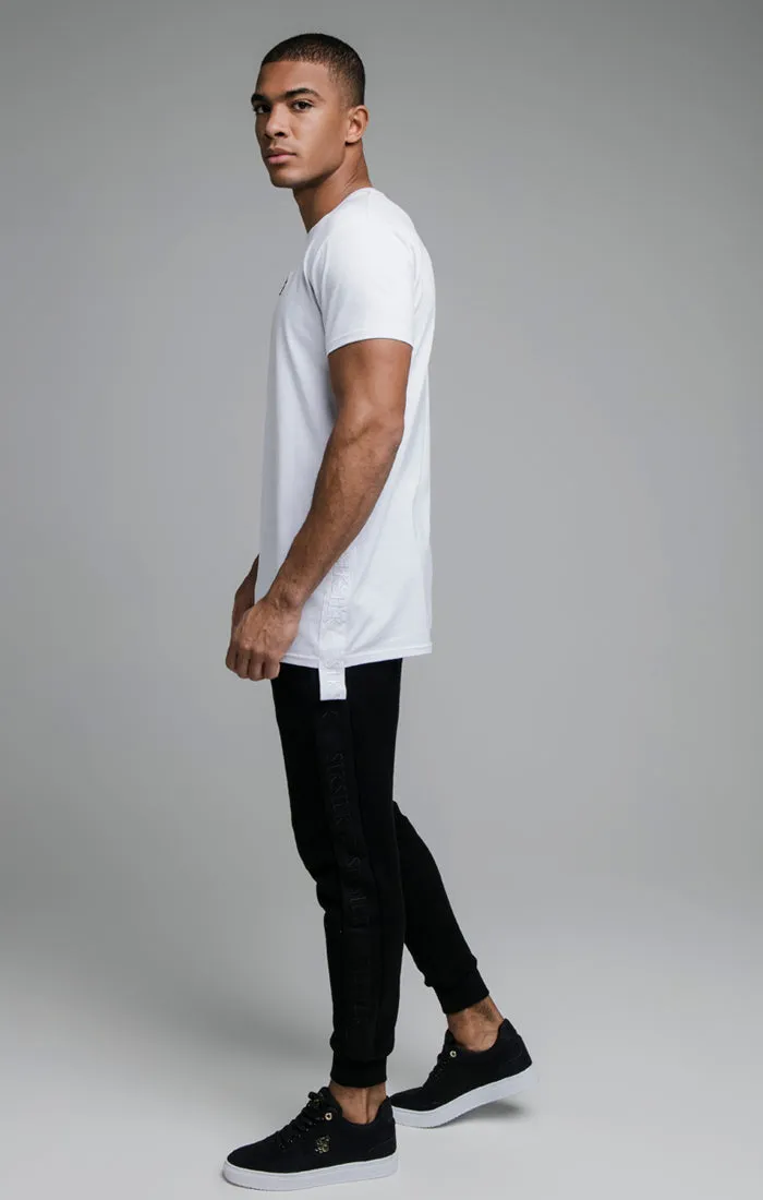 White Tape Muscle Fit T-Shirt sold by Siksilk product image thumbnail 4