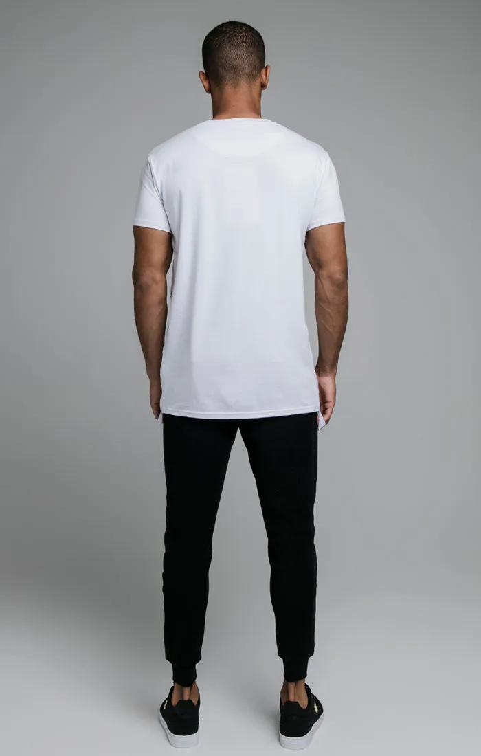 White Tape Muscle Fit T-Shirt sold by Siksilk product image thumbnail 5
