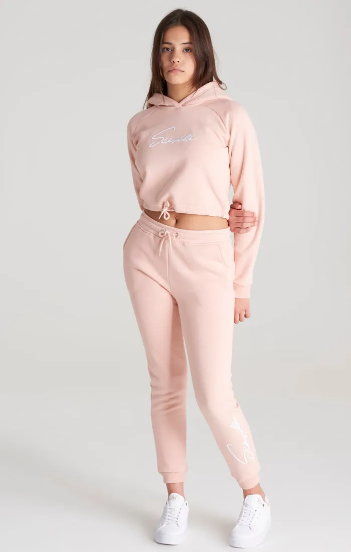 Girls Pink Signature Jogger sold by Siksilk product image thumbnail 4