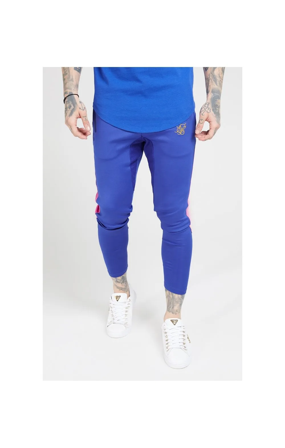 SikSilk Athlete fade Track Pants - Neon Blue sold by Siksilk