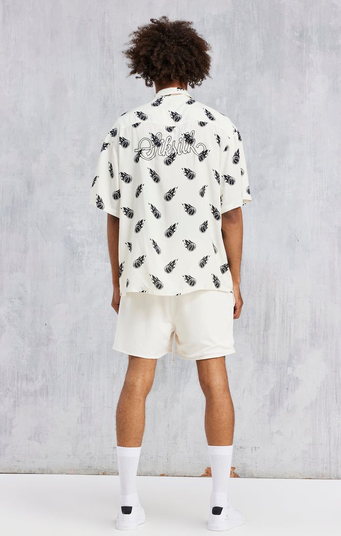 Space Jam x SikSilk Ecru Print Oversized Shirt sold by Siksilk product image thumbnail 4