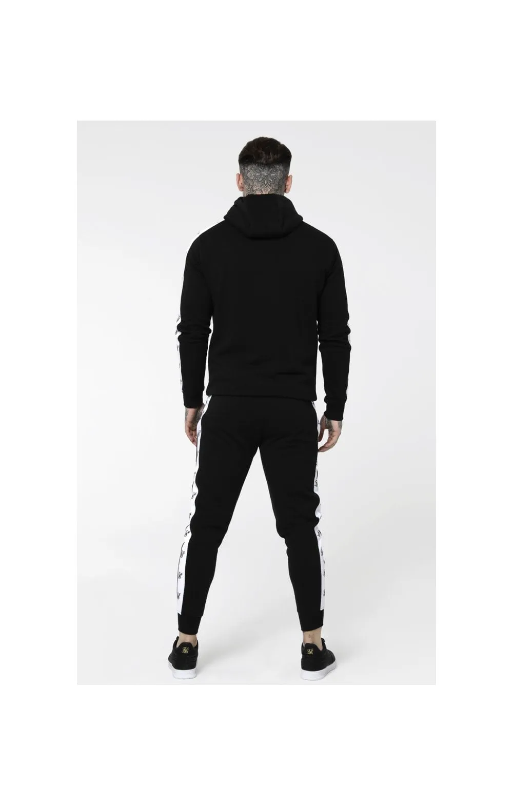 SikSilk Inset Zip Through Hoodie - Black & White sold by Siksilk product image thumbnail 5