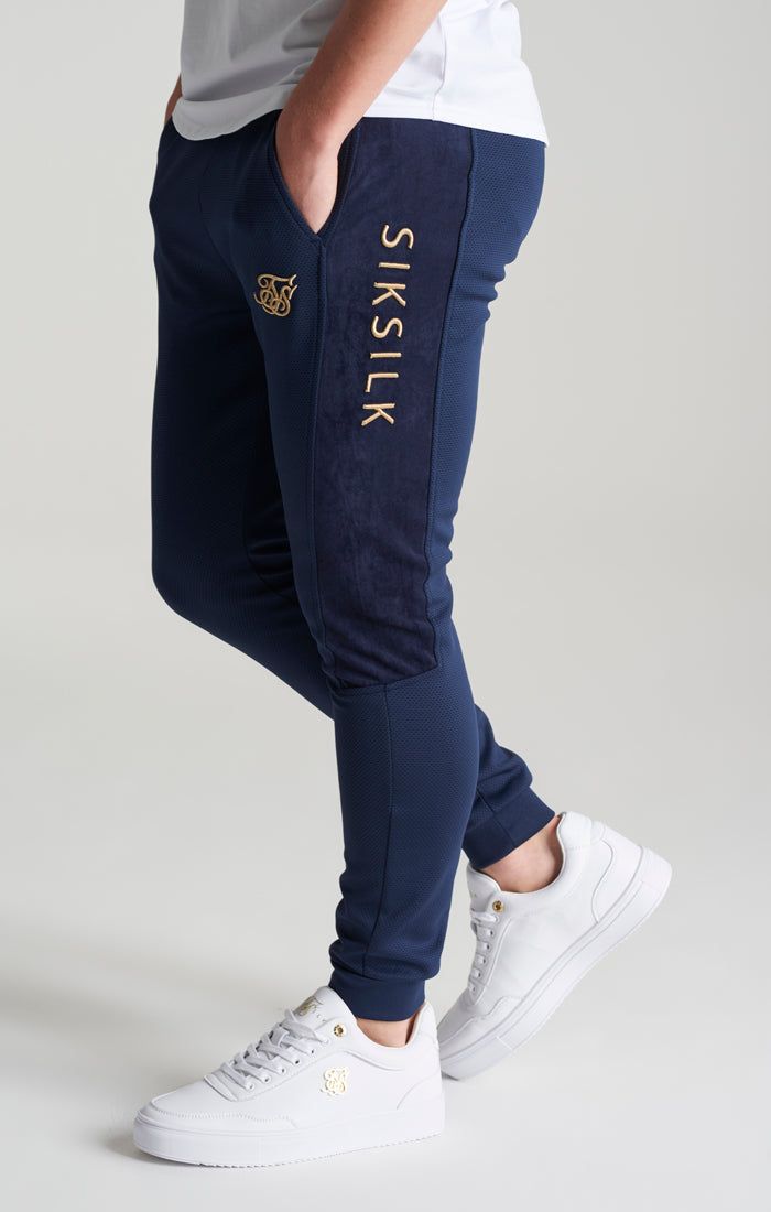 Boys Navy Mesh Jogger sold by Siksilk