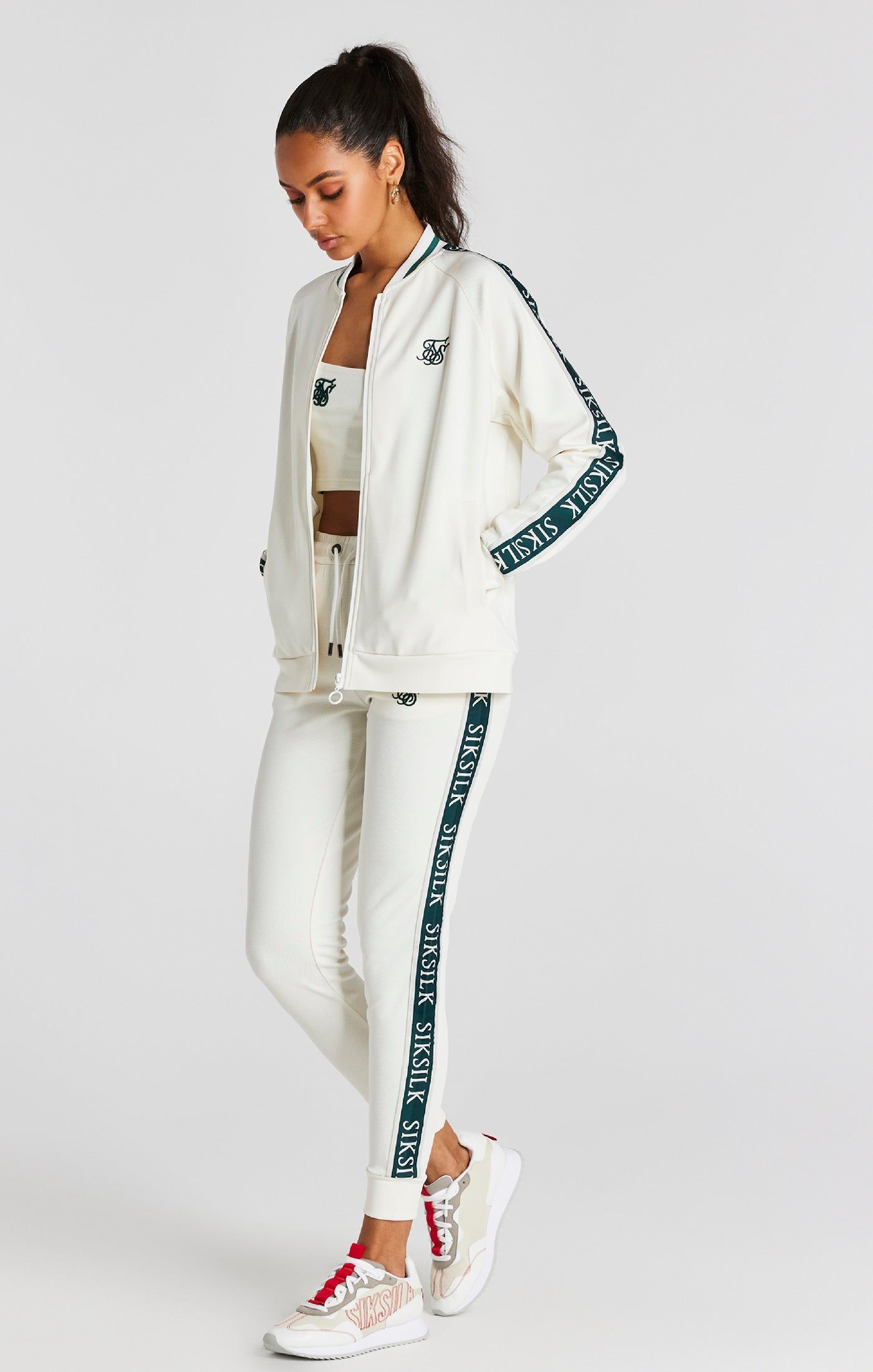 Ecru Tape Bomber sold by Siksilk product image thumbnail 3