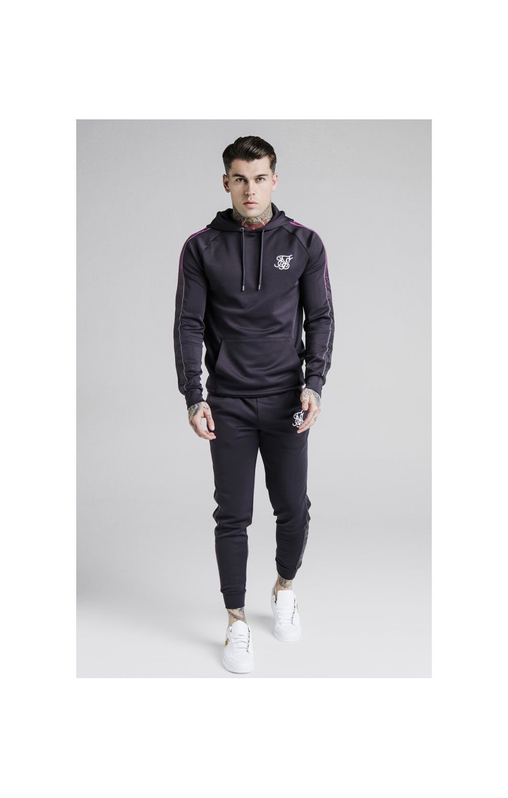 SikSilk Cuffed Cropped Fade Panel Runner Pants – Nine Iron sold by Siksilk product image thumbnail 6
