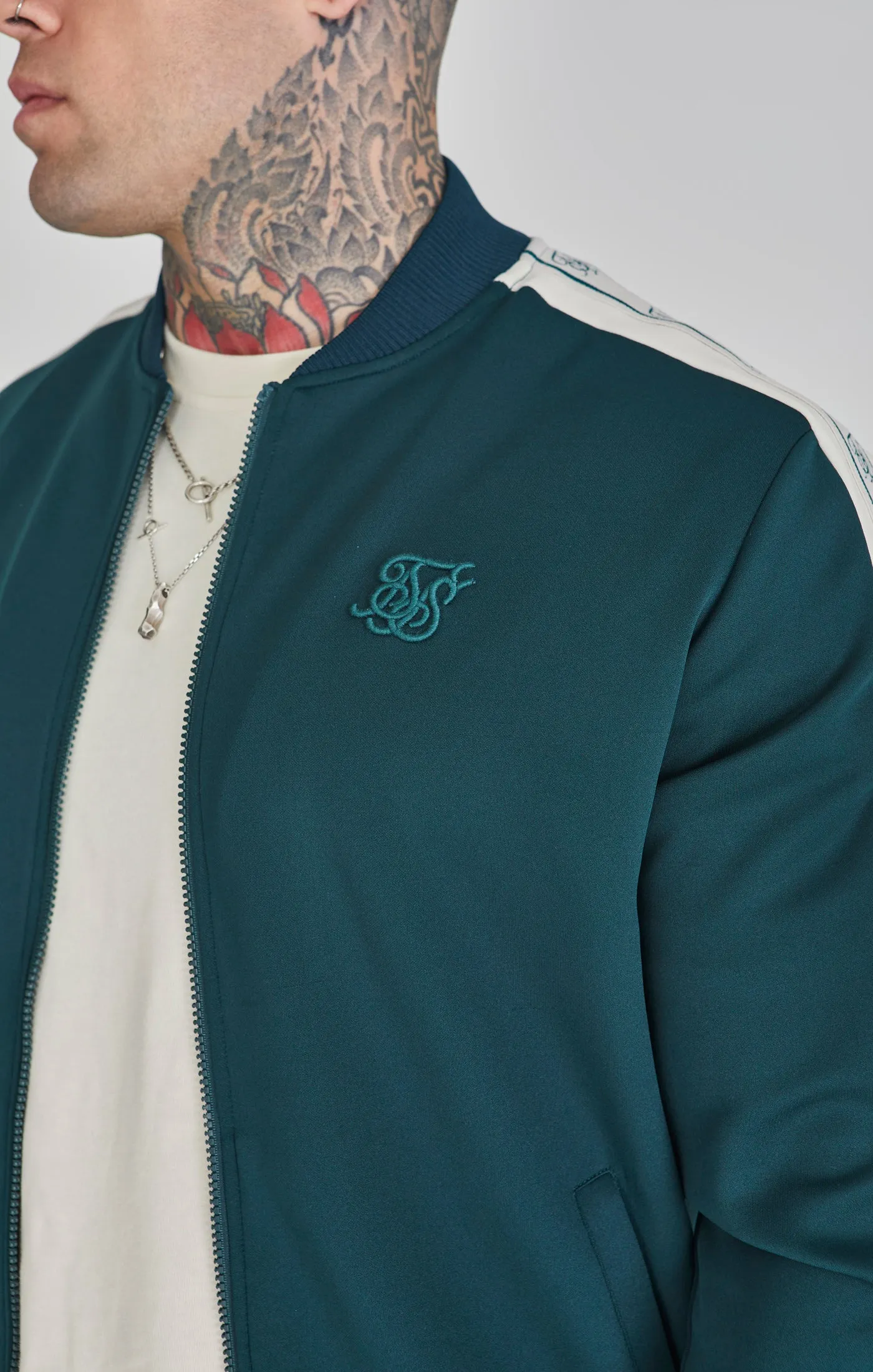 Green Bomber Jacket sold by Siksilk product image thumbnail 3