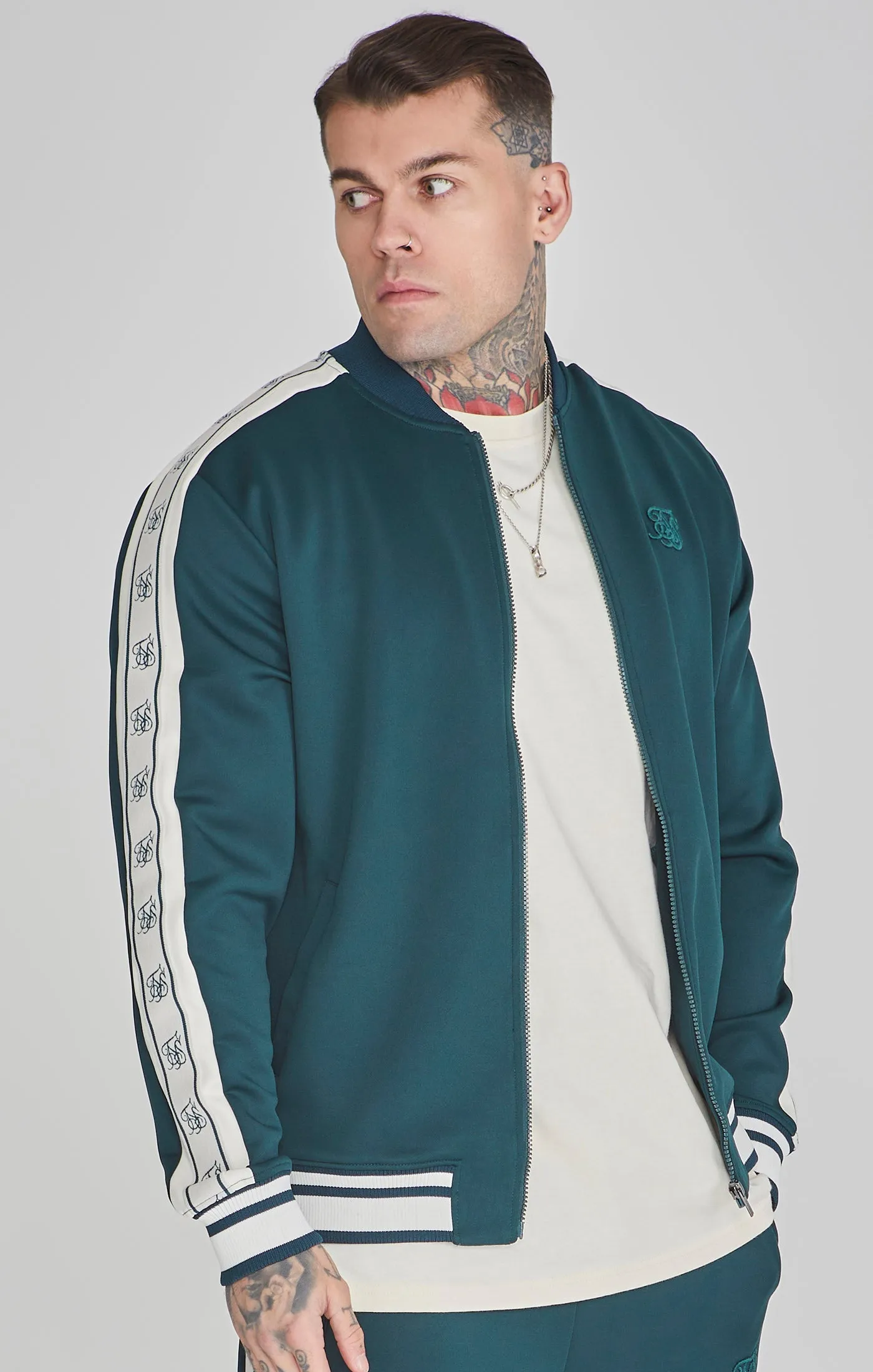 Green Bomber Jacket sold by Siksilk