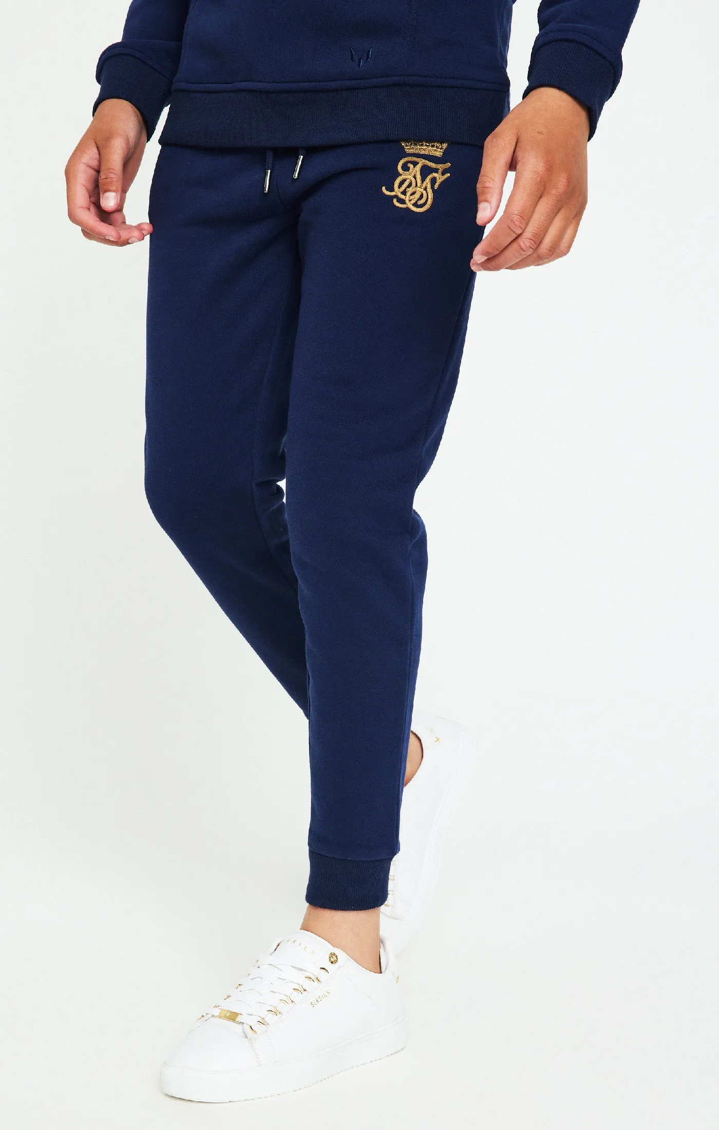 Boys Messi x SikSilk Navy Fleece Pant sold by Siksilk