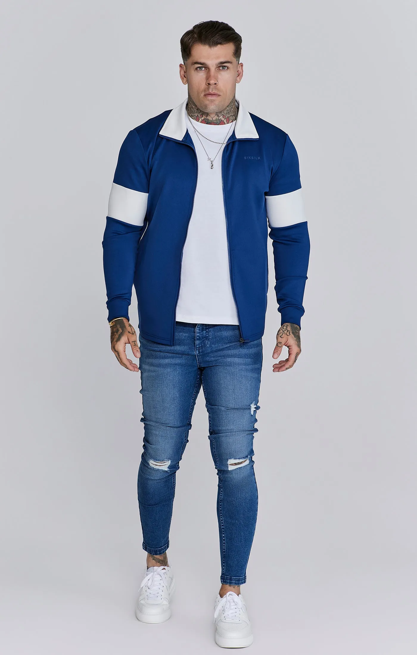Navy Track Top sold by Siksilk product image thumbnail 2
