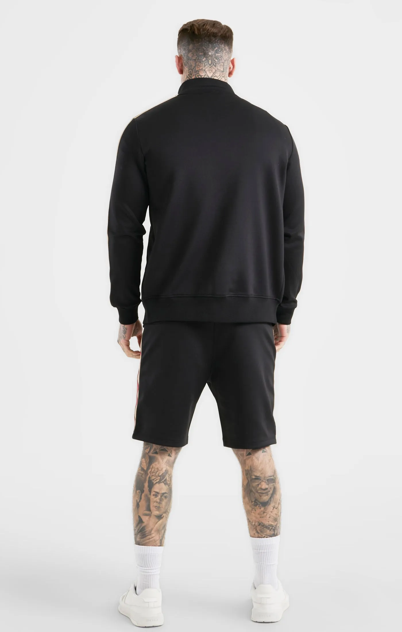 Messi x SikSilk Poly Funnel Zip Through - Black sold by Siksilk product image thumbnail 5