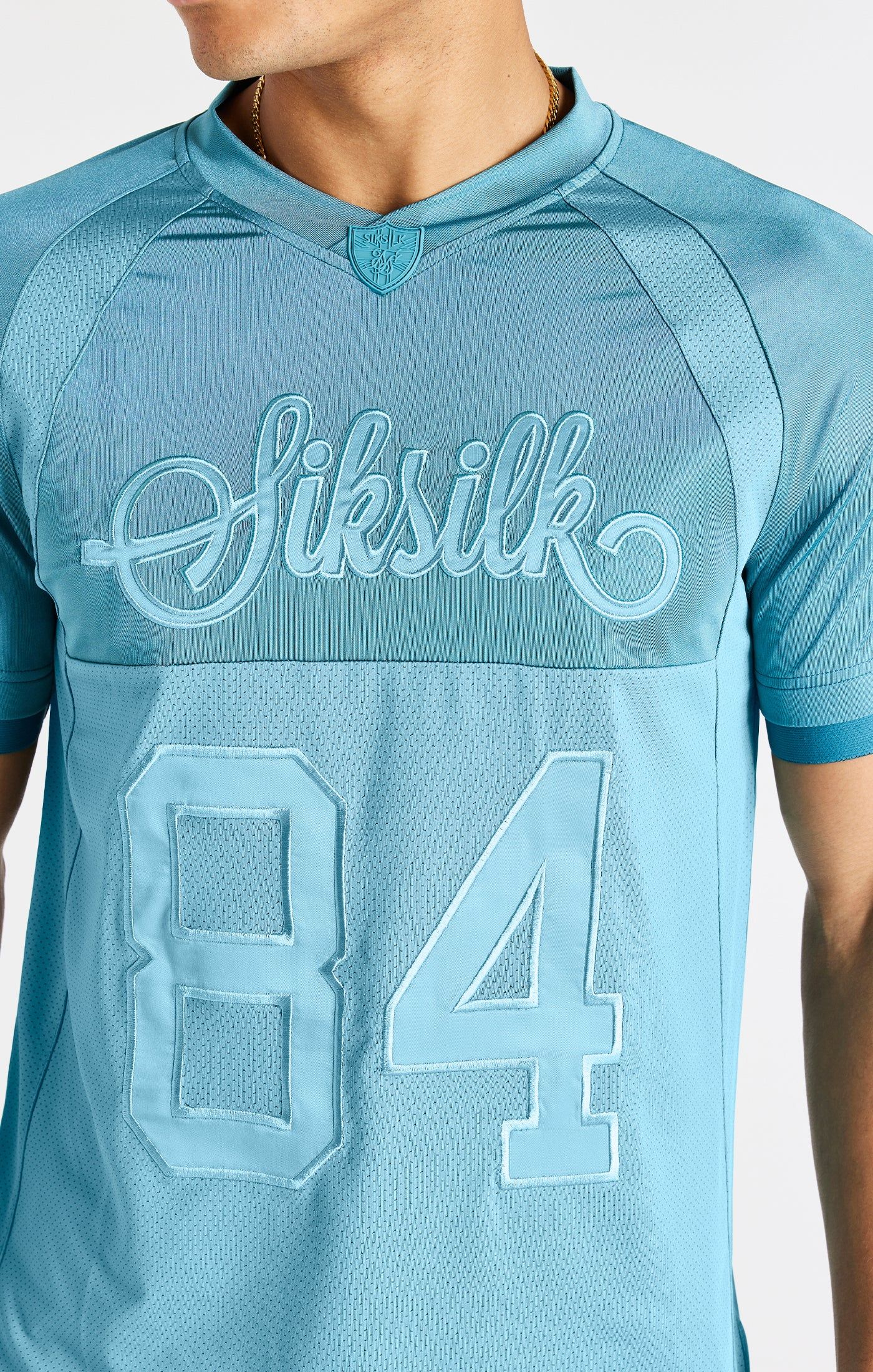 Teal Stretch Sports T-Shirt sold by Siksilk product image thumbnail 2