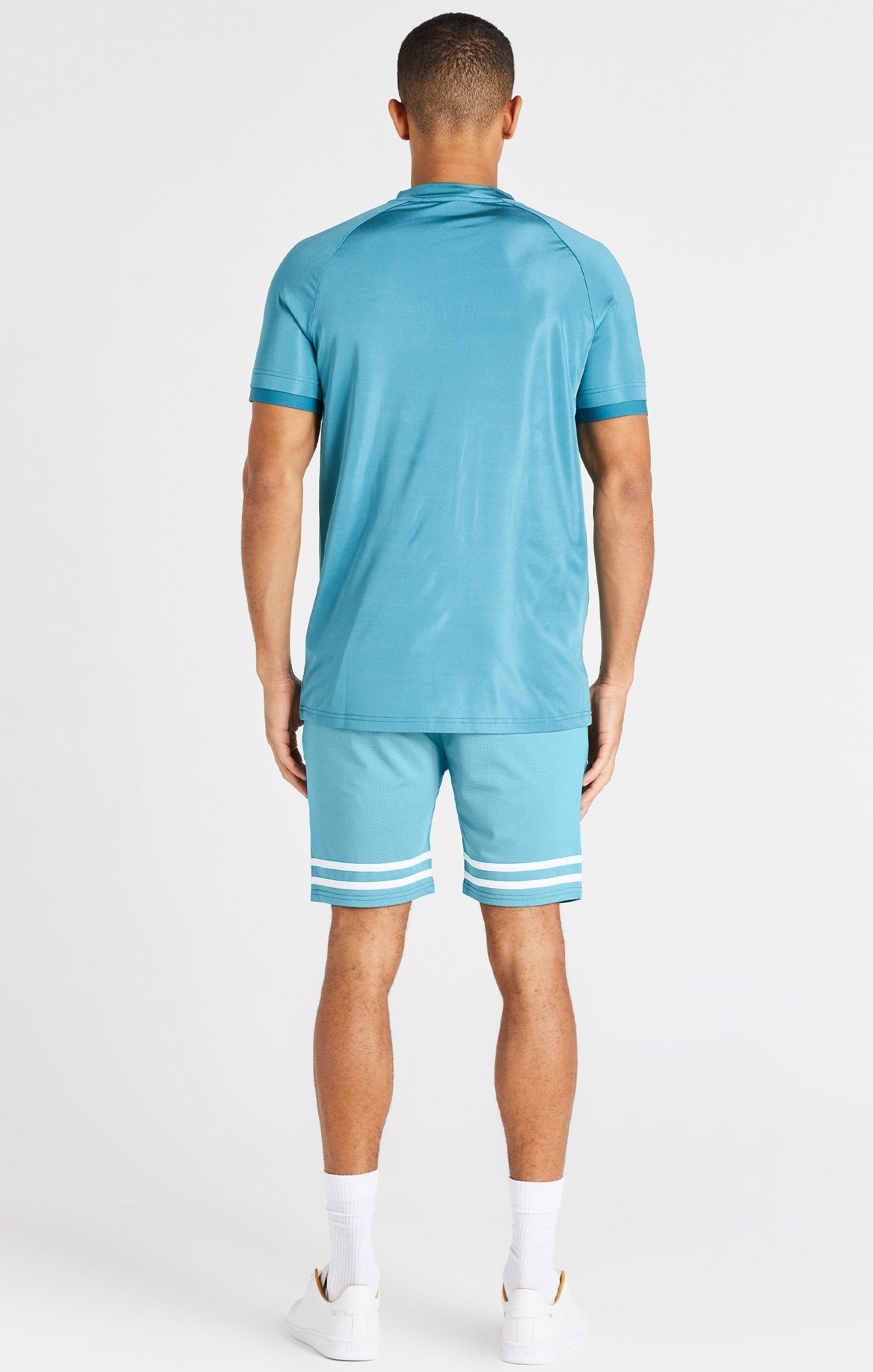 Teal Stretch Sports T-Shirt sold by Siksilk product image thumbnail 3