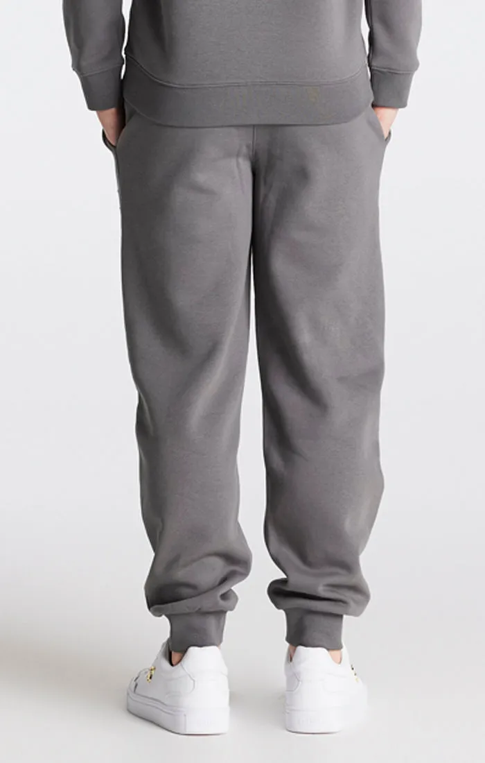 Boys Grey Marl Essentials Cuffed Jogger sold by Siksilk product image thumbnail 4