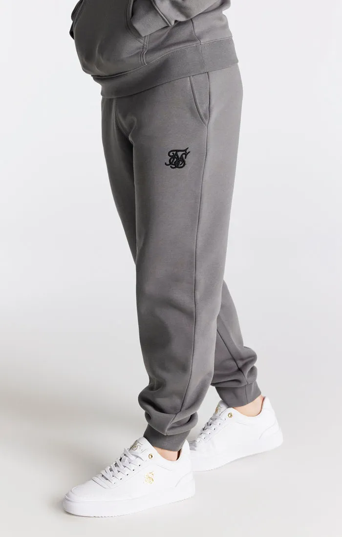 Boys Grey Marl Essentials Cuffed Jogger sold by Siksilk