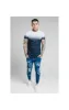 SikSilk Skinny Distressed Patch Jeans - Midstone sold by Siksilk