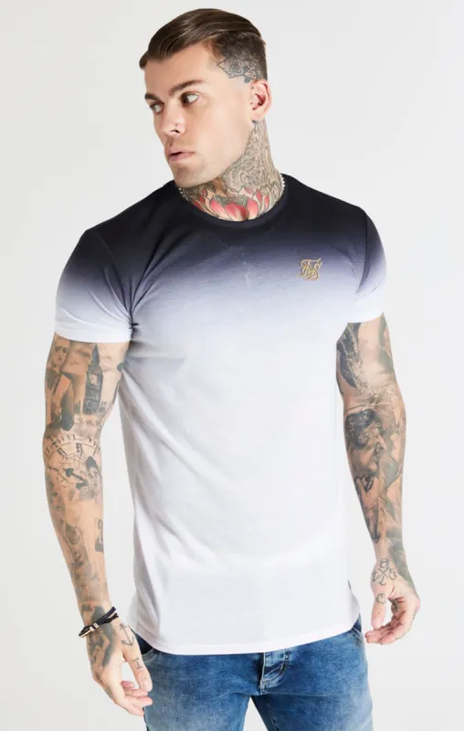 Black Fade Muscle Fit T-Shirt sold by Siksilk