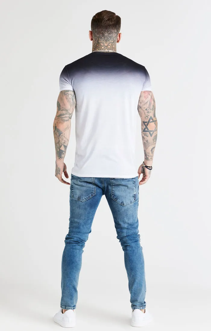 Black Fade Muscle Fit T-Shirt sold by Siksilk product image thumbnail 5