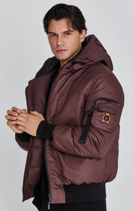 Brown Bomber Jacket sold by Siksilk