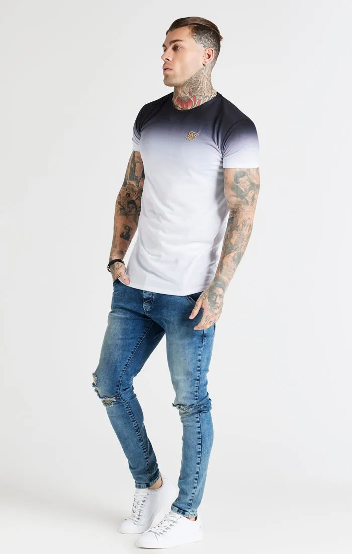 Black Fade Muscle Fit T-Shirt sold by Siksilk product image thumbnail 3