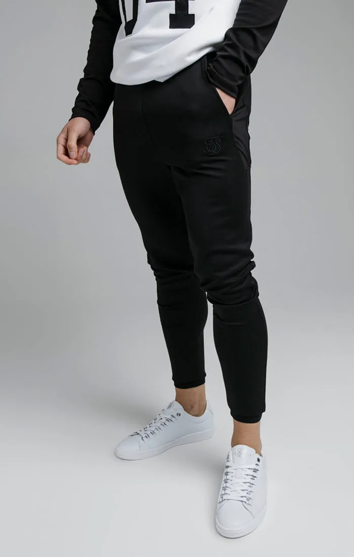 Black Retro Sport Scope Pant sold by Siksilk