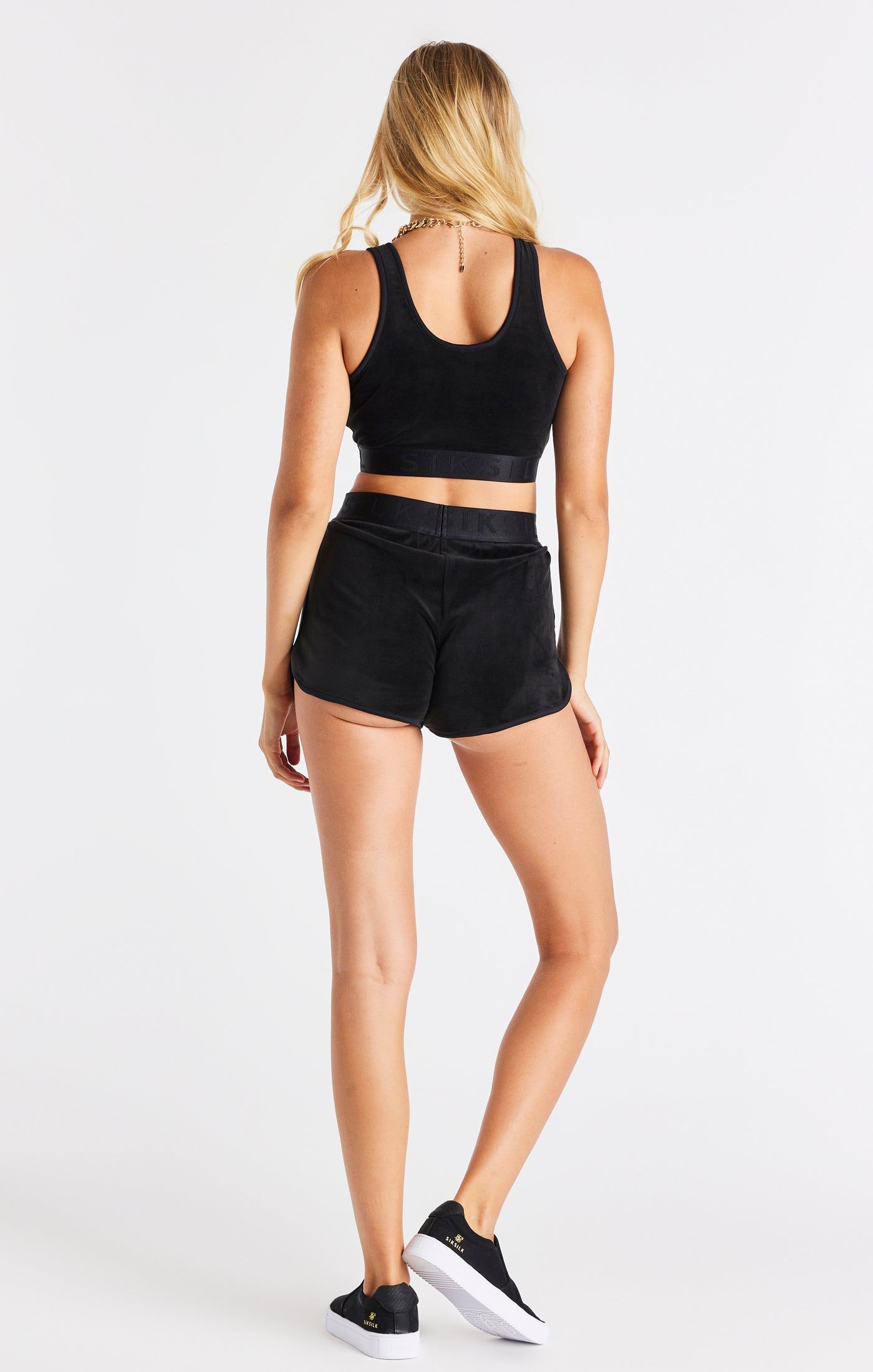Black Velour Short sold by Siksilk product image thumbnail 5