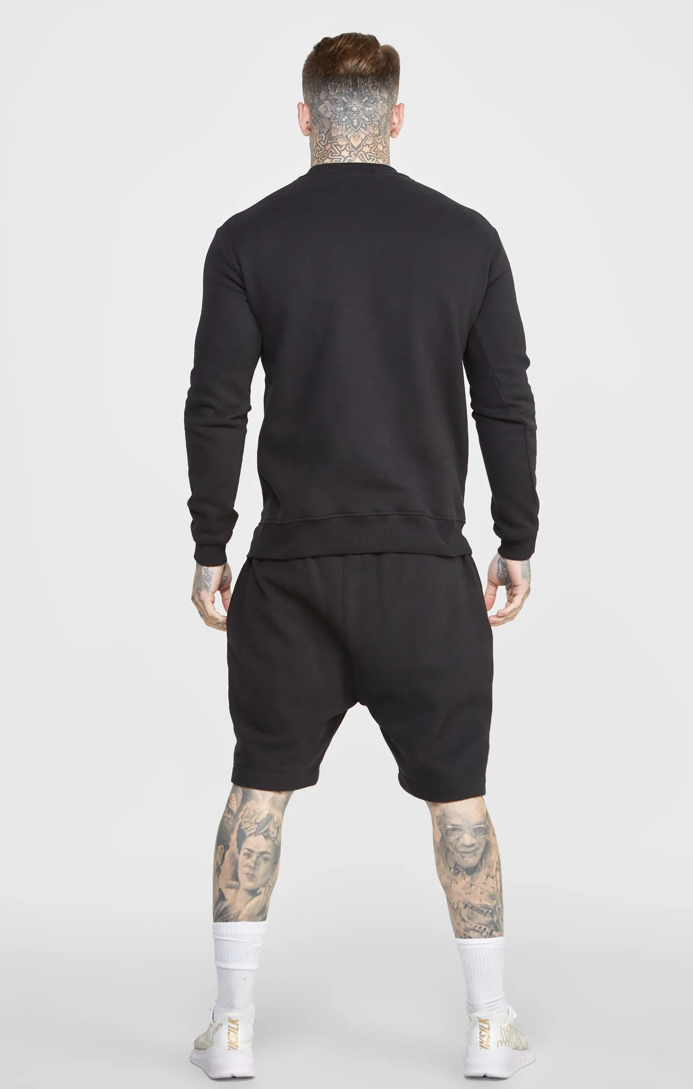 Black Script Embroidery Sweatshirt sold by Siksilk product image thumbnail 5