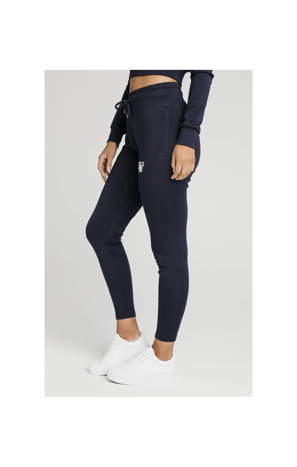 Navy Essential Track Pant sold by Siksilk product image thumbnail 2