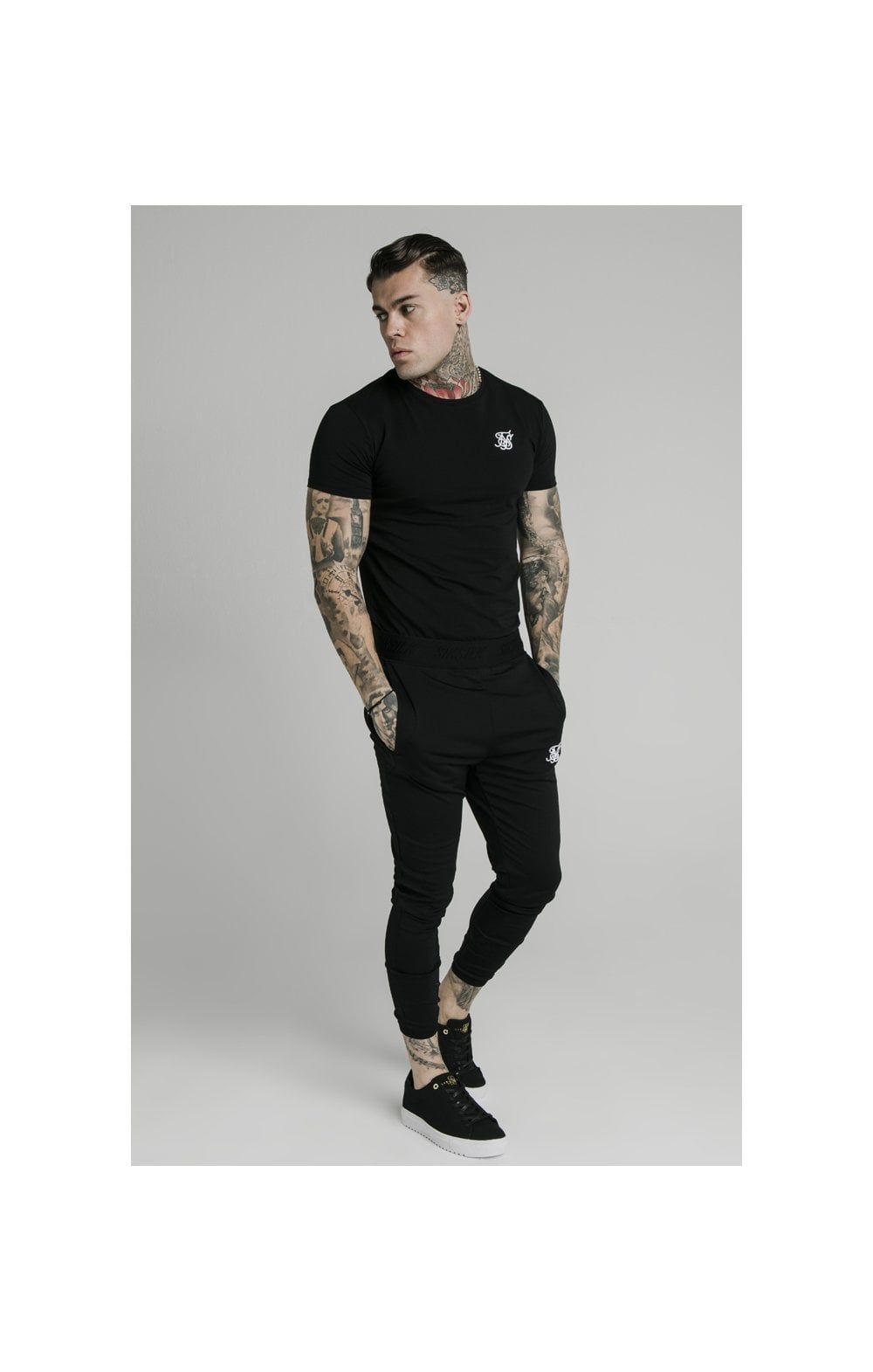 Black Agility Track Pant sold by Siksilk product image thumbnail 5