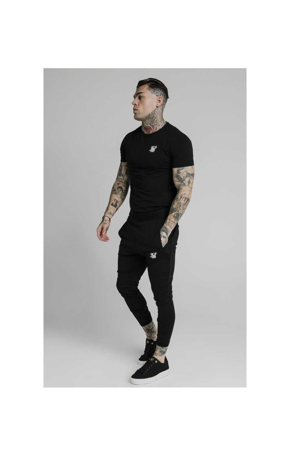 Black Agility Track Pant sold by Siksilk product image thumbnail 7