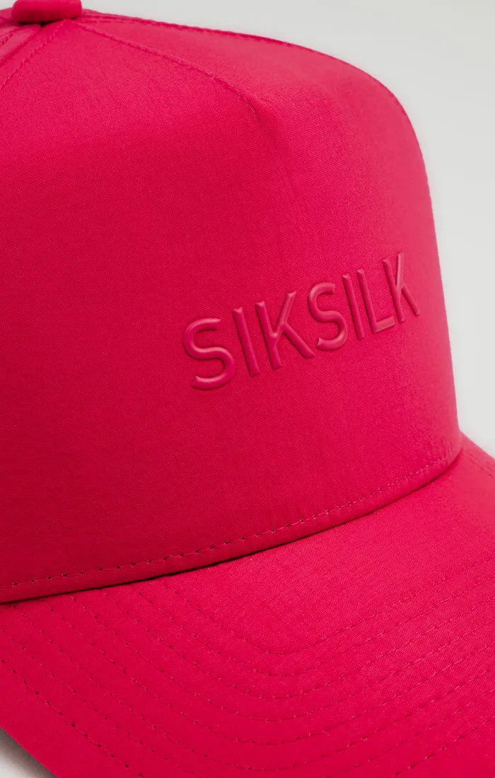Red Logo Trucker Cap sold by Siksilk product image thumbnail 4