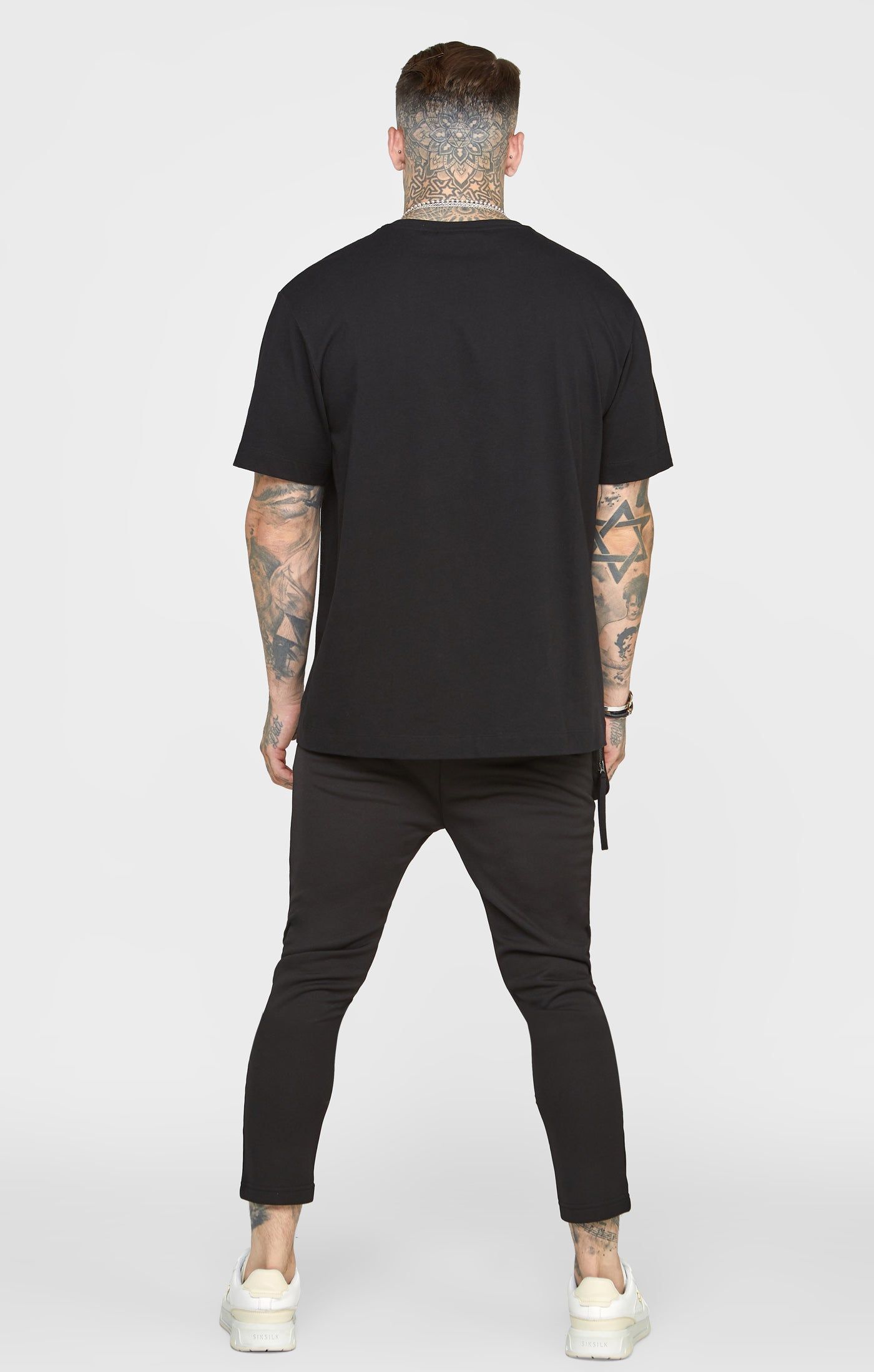 Black Cuffed Track Pant sold by Siksilk product image thumbnail 5