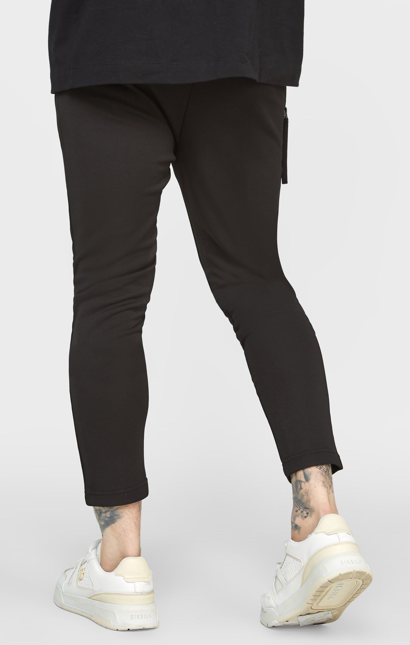Black Cuffed Track Pant sold by Siksilk product image thumbnail 4