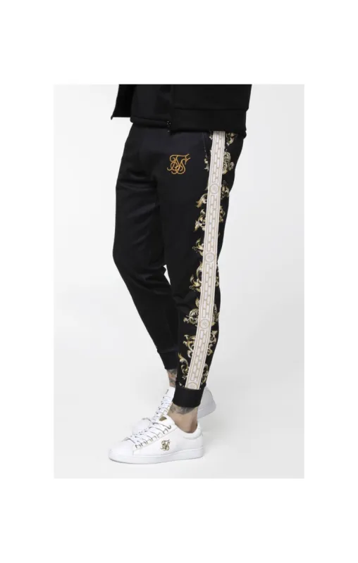 SikSilk Black Edition Polly Cuffed Pants - Black,White & Gold sold by Siksilk