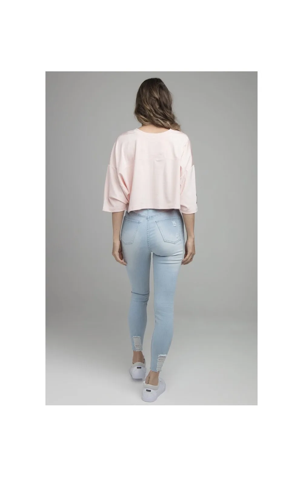 SikSilk Retro Football Crop Jersey - Pink sold by Siksilk product image thumbnail 5