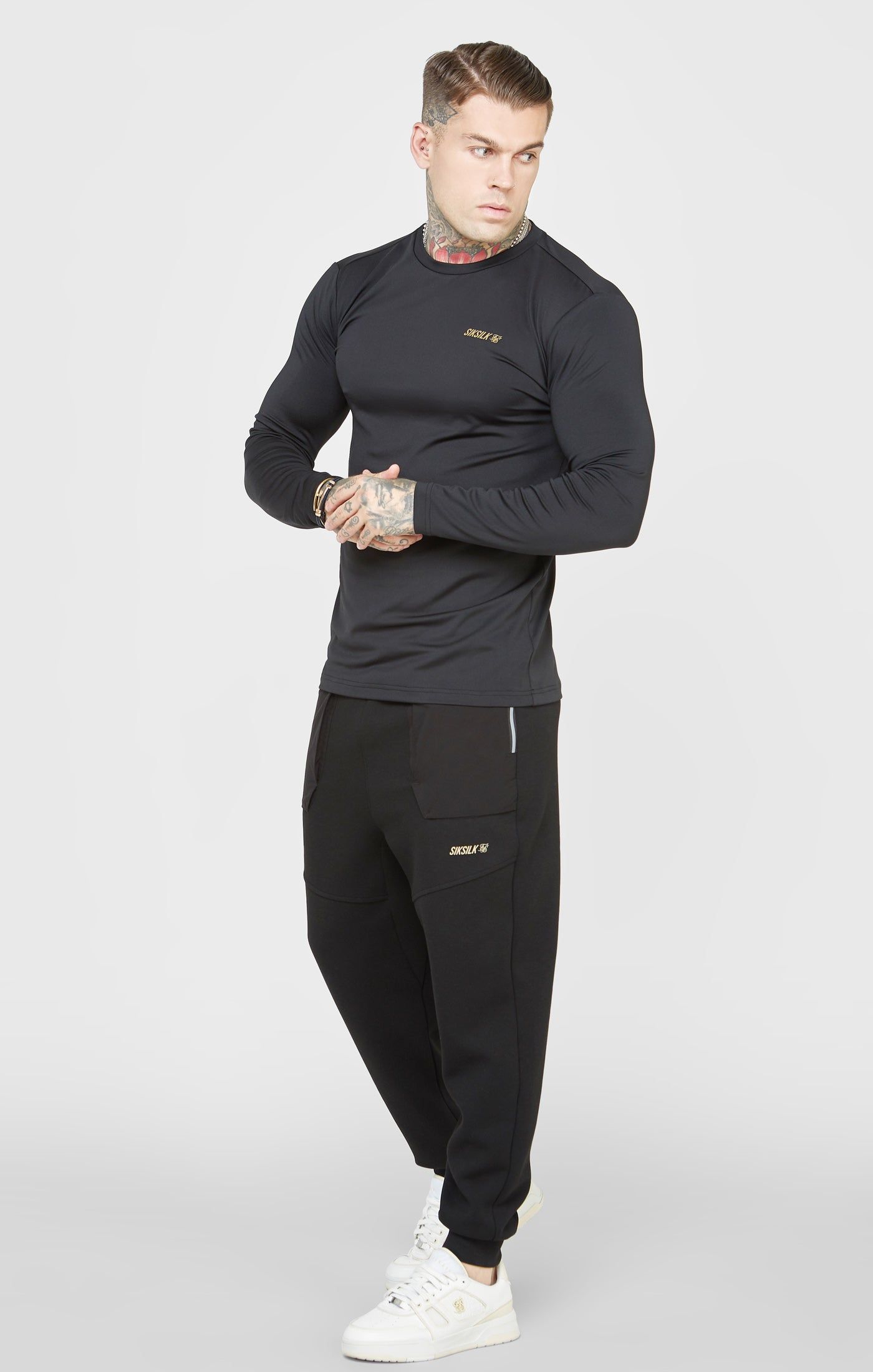 Black Sports Pant sold by Siksilk product image thumbnail 3