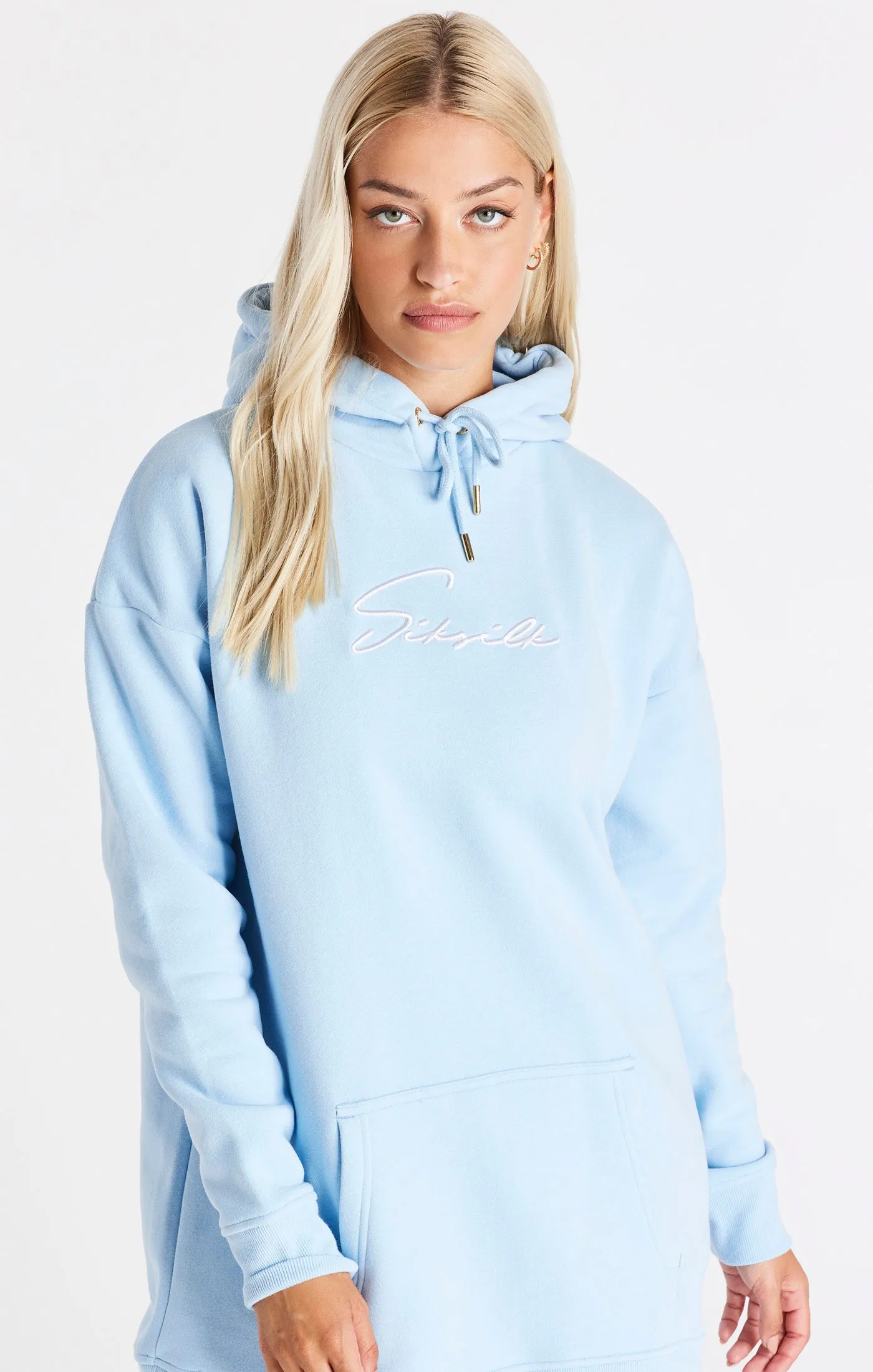 SikSilk Signature Essentials Hoodie Dress - Blue sold by Siksilk product image thumbnail 2